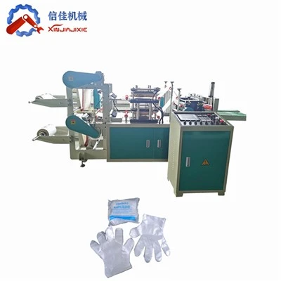 Máquina para fabricar guantes de PE desechables de doble capa
